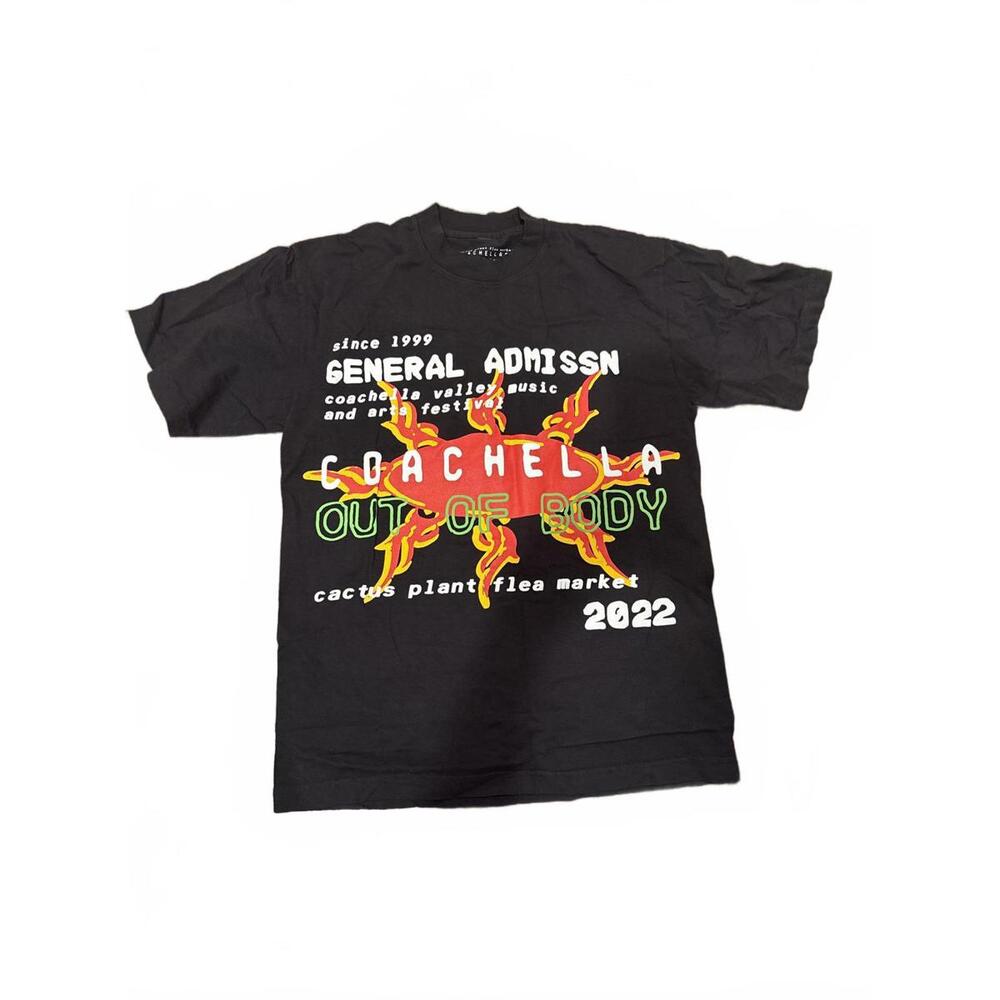 Coachella 2022 General Admission Black Graphic T-Shirt